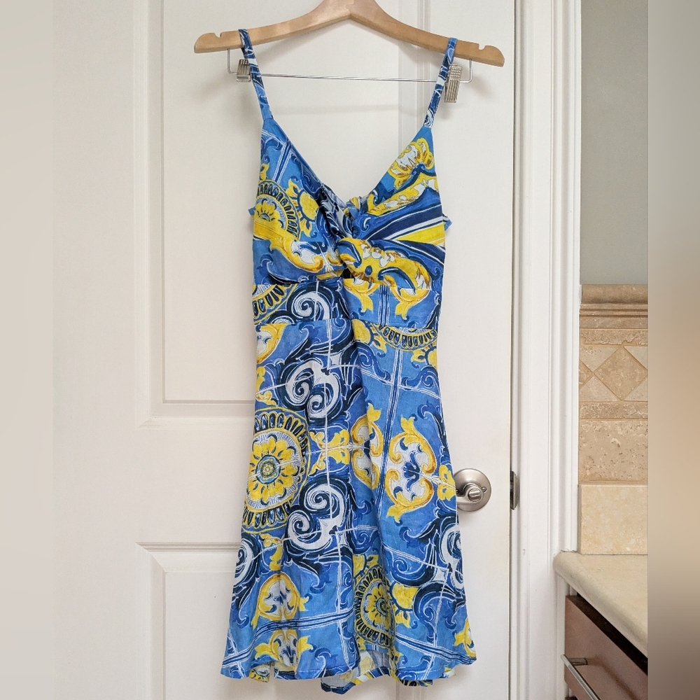 Idillio Positano Linen Dress - Size X-Small